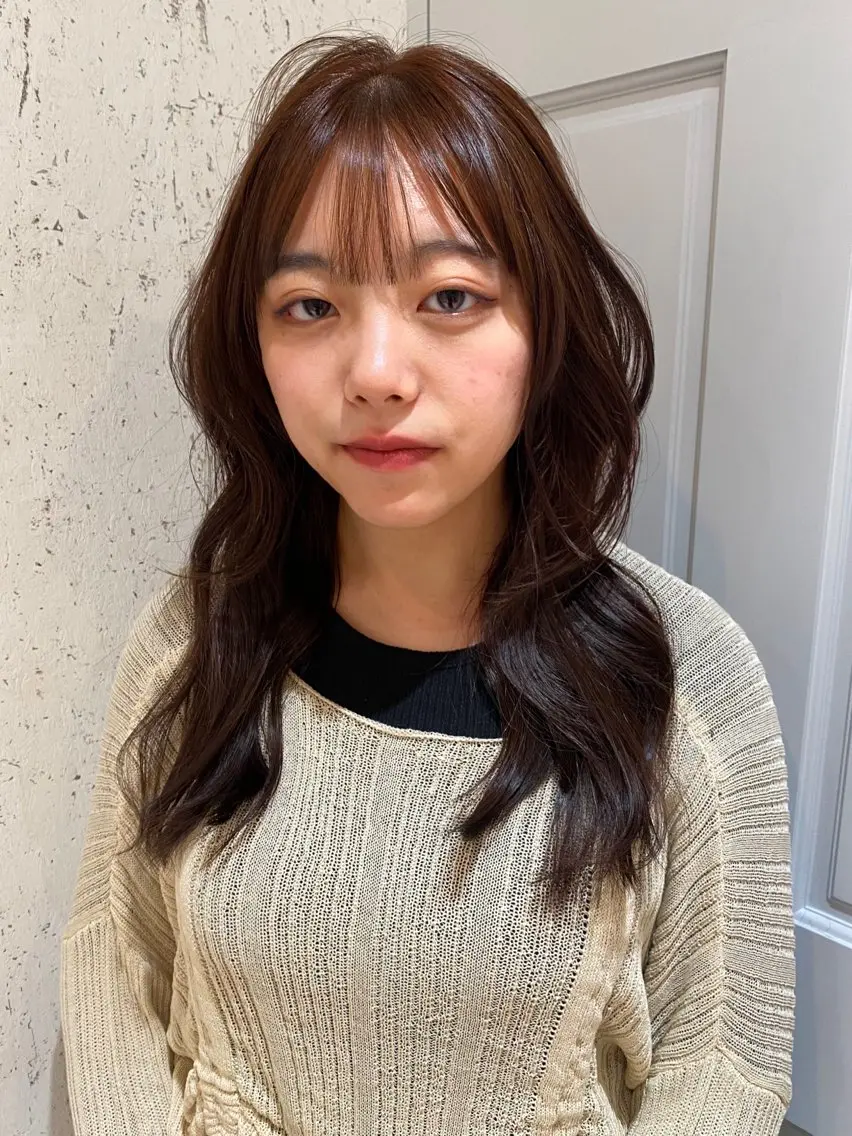 ミディアム カラー カット ヘアカラー トリートメント mai / linoah˚✧のヘアスタイル