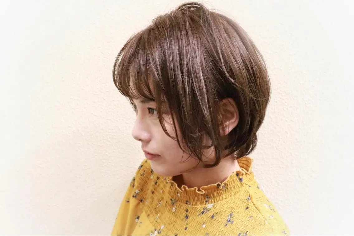 ショート カラー パーマ たまプラーザ駅 YAMATOのヘアスタイル