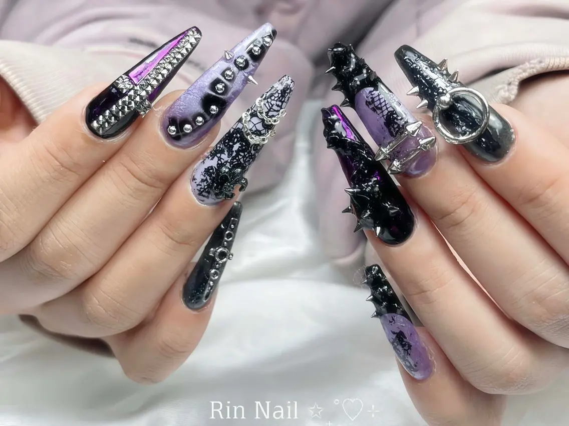 ネイル 長さ出し 持ち込み スカルプネイル リンネイルサロン Rinのネイルデザイン