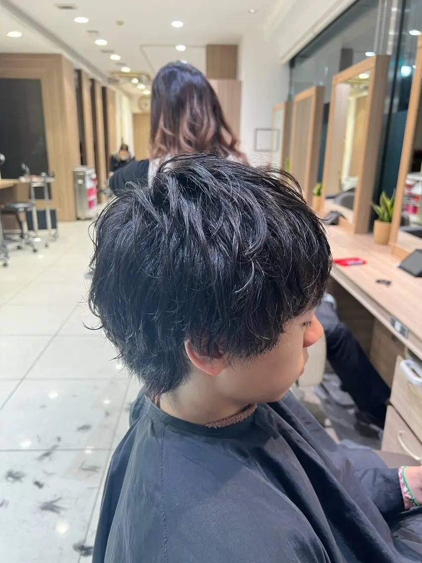 ショート パーマ カット パーマ SENA 再現性 パーマと縮毛矯正のヘアスタイル