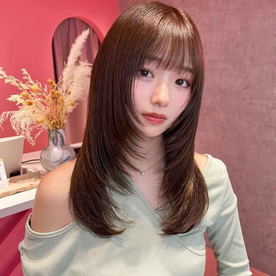 セミロング 原宿/韓国ボブ /くびれボブ/優希のヘアスタイル