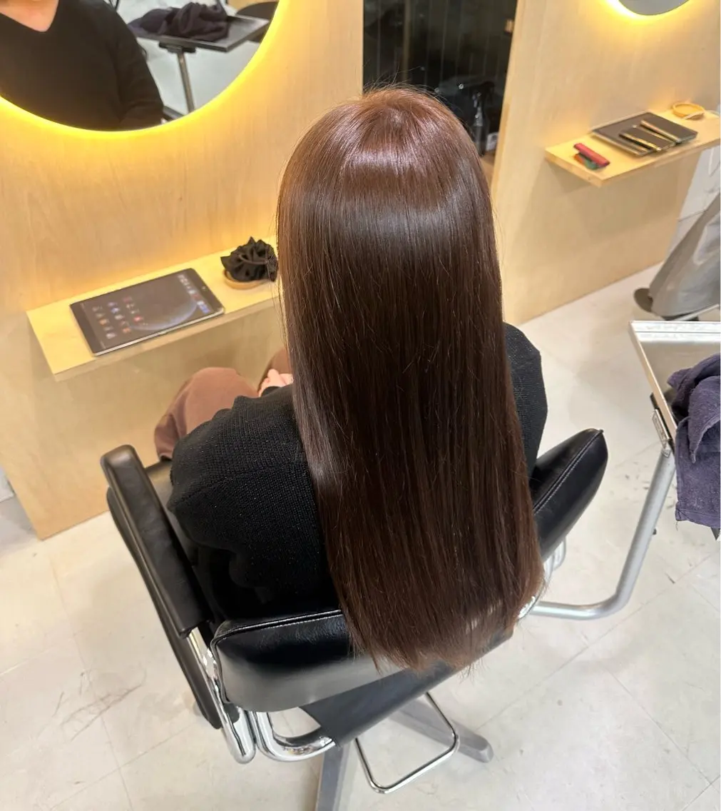 ロング カラー ブラウンカラー モカブラウン elk MARI✩.*˚のヘアスタイル