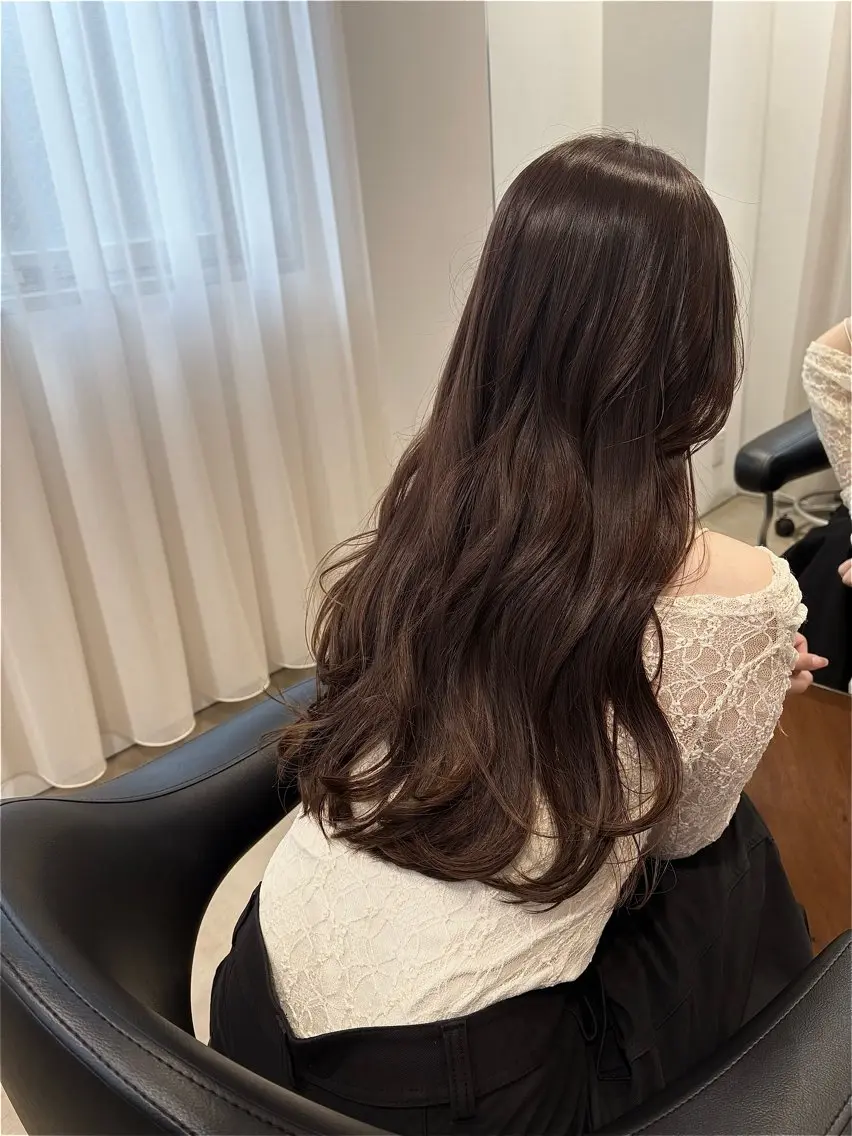 ワンカラー+ヘアセットの写真