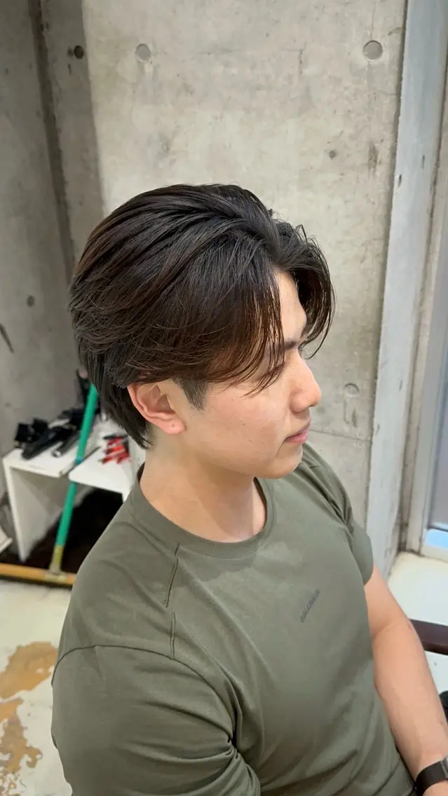 パーマ メンズ メンズパーマ カット パーマ fifth原宿 宮部蓮のヘアスタイル