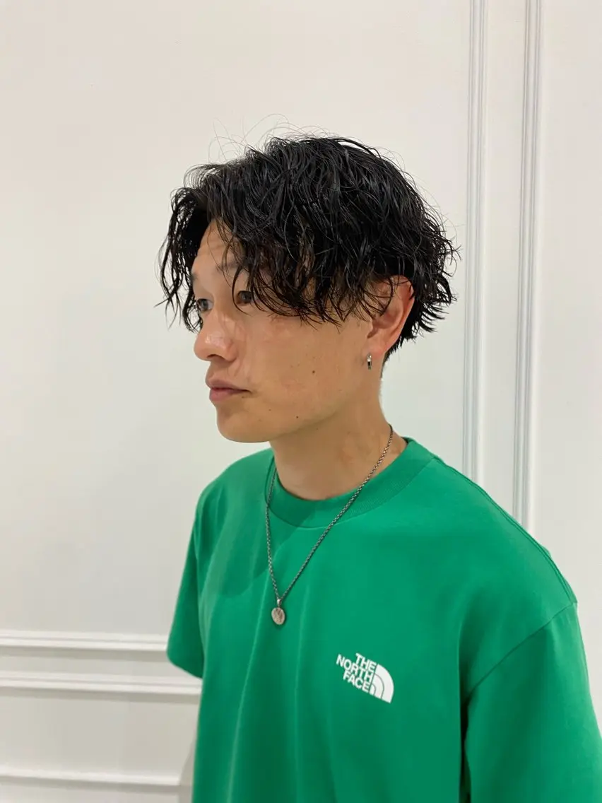 メンズ メンズパーマ 刈り上げ 藤村 雄大のヘアスタイル