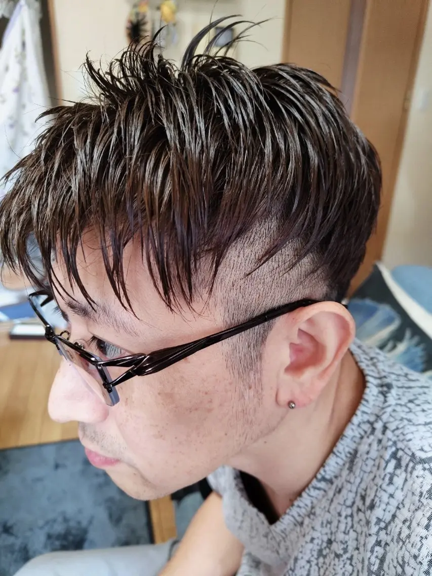メンズ ショート ツーブロック カット Fucai tomocoのヘアスタイル