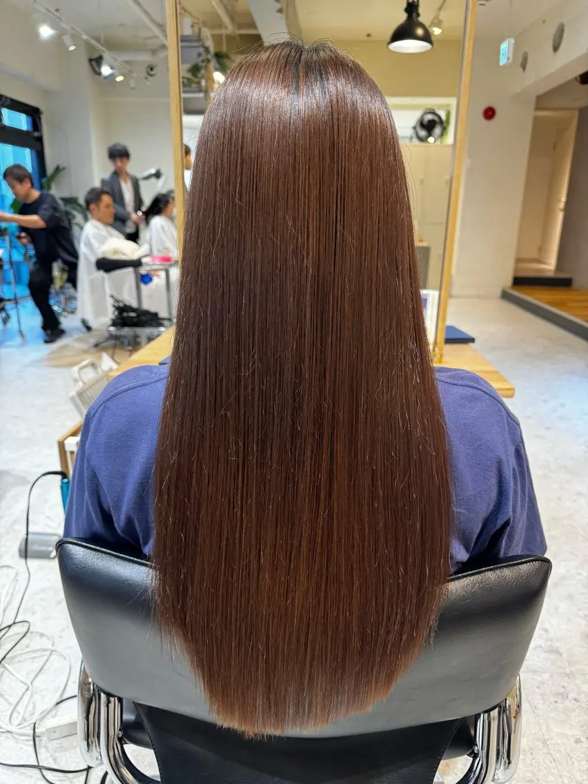 ロング 縮毛矯正 WiLL梅田店 荒堀 結香のヘアスタイル
