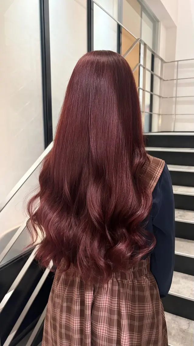 ロング カラー カット ヘアカラー トリートメント 🎀ブリーチなし ピンク🎀sakiのヘアスタイル