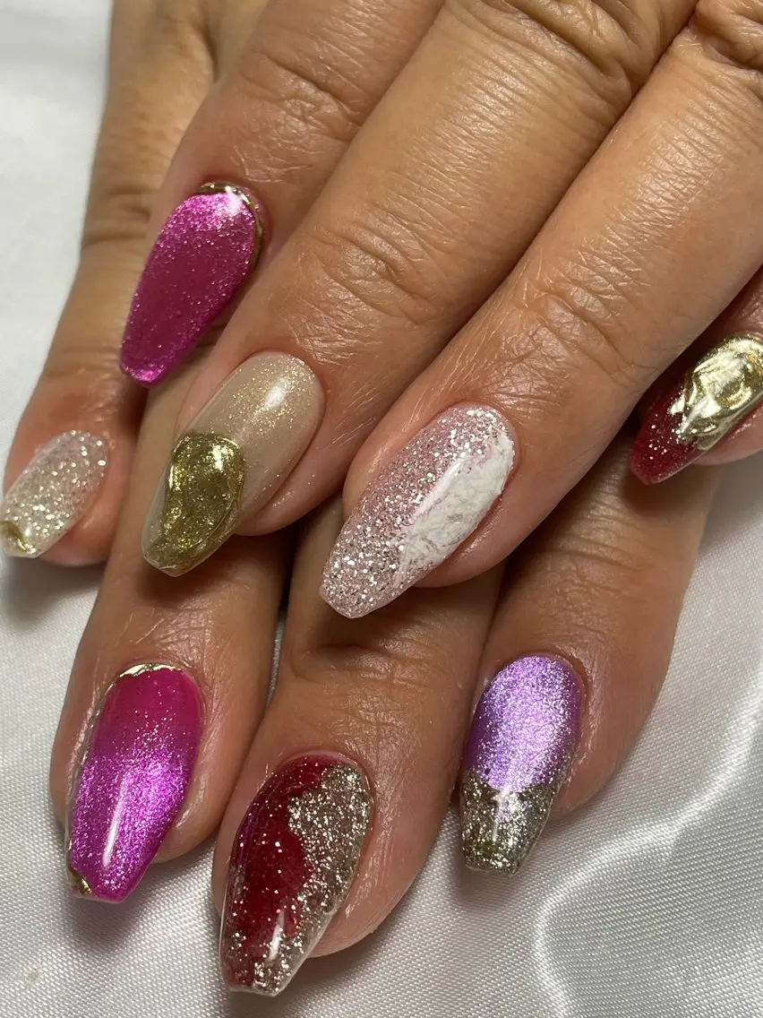 ネイル マグネットネイル ハンドネイル Bavardage Nailのネイルデザイン