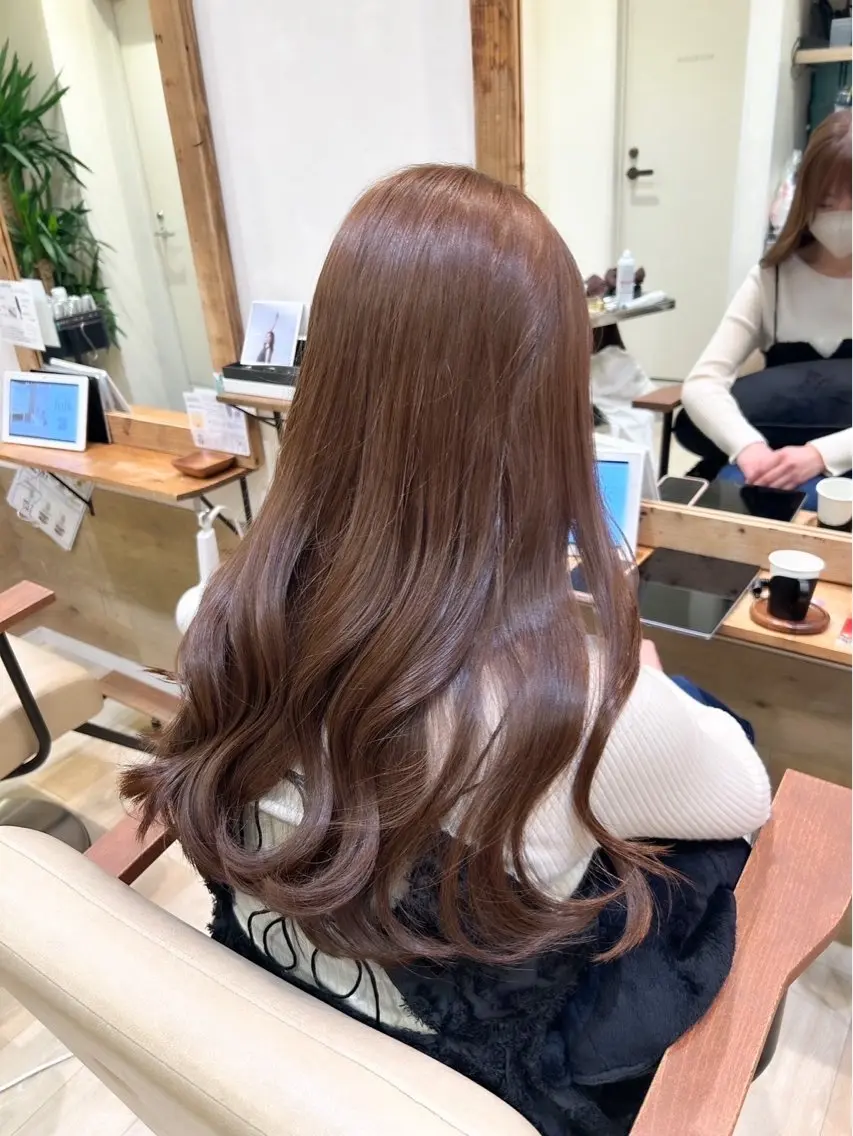 ブリーチ無しWカラー&3stトリートメントの写真