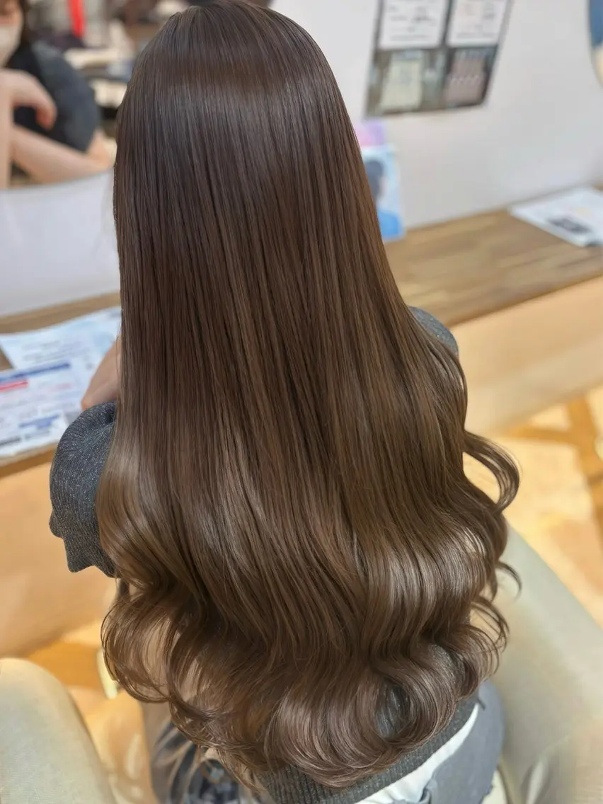 《🌟人気No.1‼️🌟》カット+うる艶カラー+1stepトリートメント付き🎀予約前に必ず詳細ご確認ください!の写真