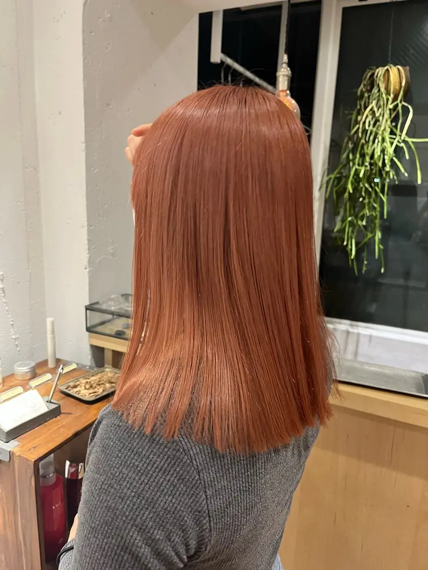 ロング カラー カット ヘアカラー トリートメント オリーブ/縮毛♡ Natsuno🩰のヘアスタイル