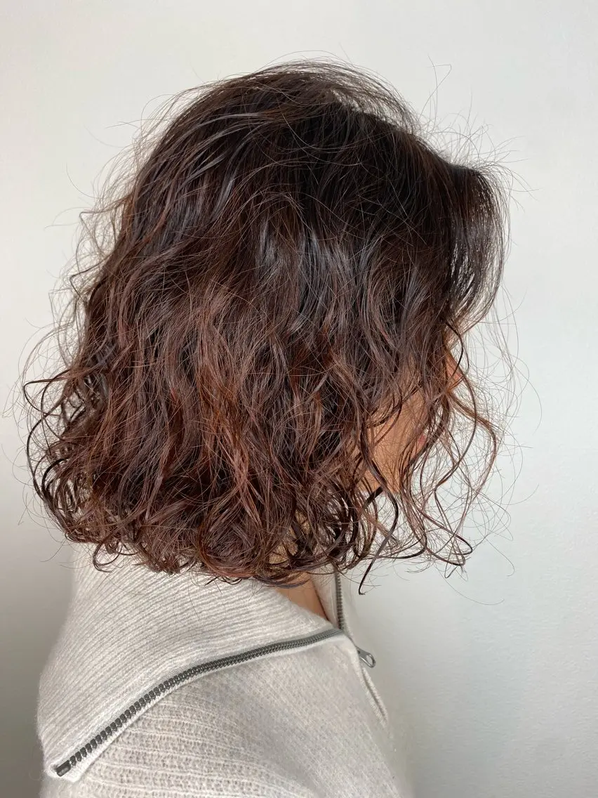 ミディアム パーマ ミディアムパーマ カット パーマ トリートメント Hiroshi ヒロシのヘアスタイル