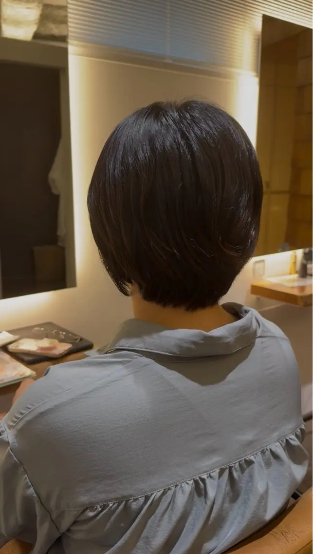 ショート ショートヘア 銀座骨格診断似合わせ 美容師中島年紀のヘアスタイル