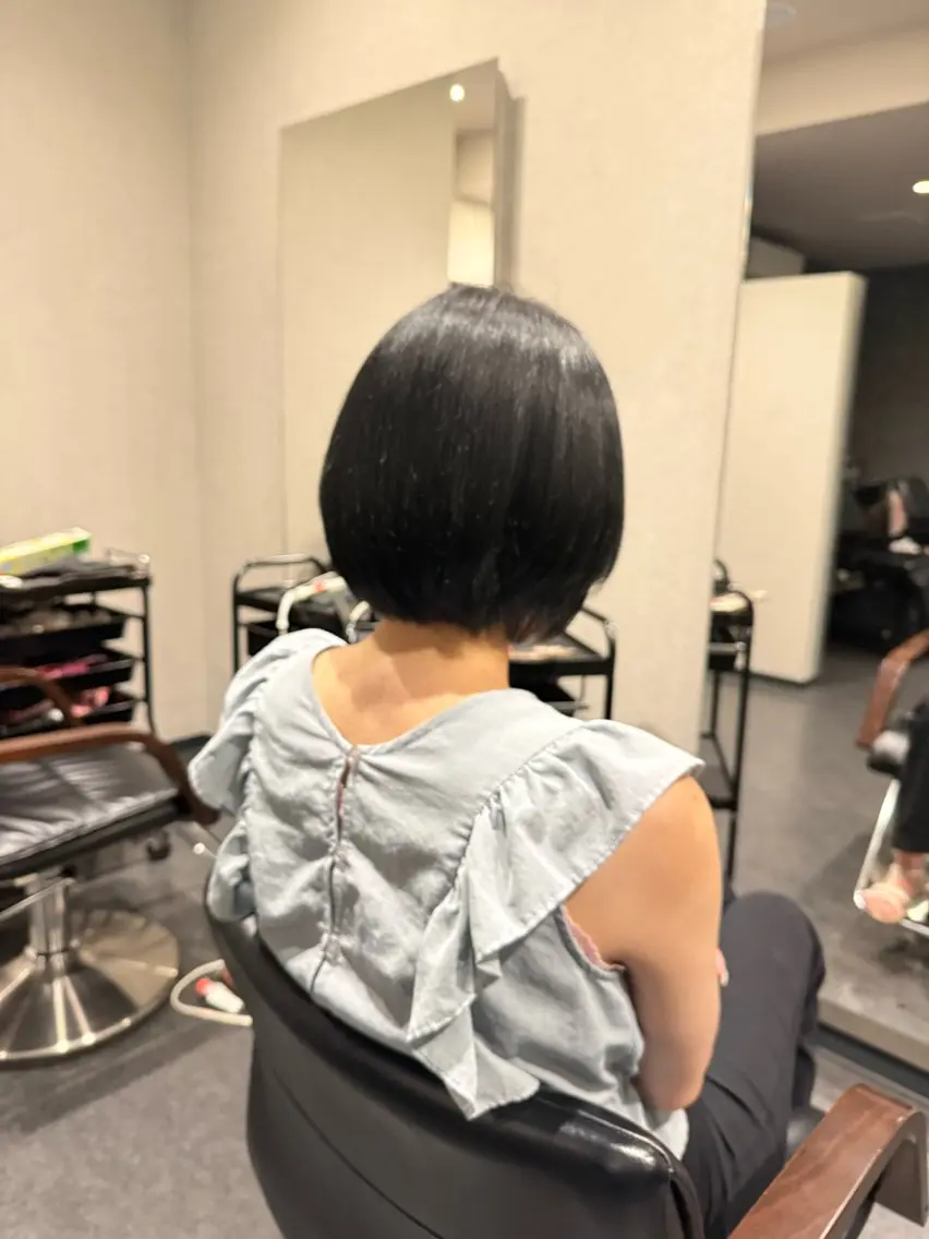 ショート ボブ 小顔カット 髪質改善⚡️カラー 🍀武久 誠🍀のヘアスタイル