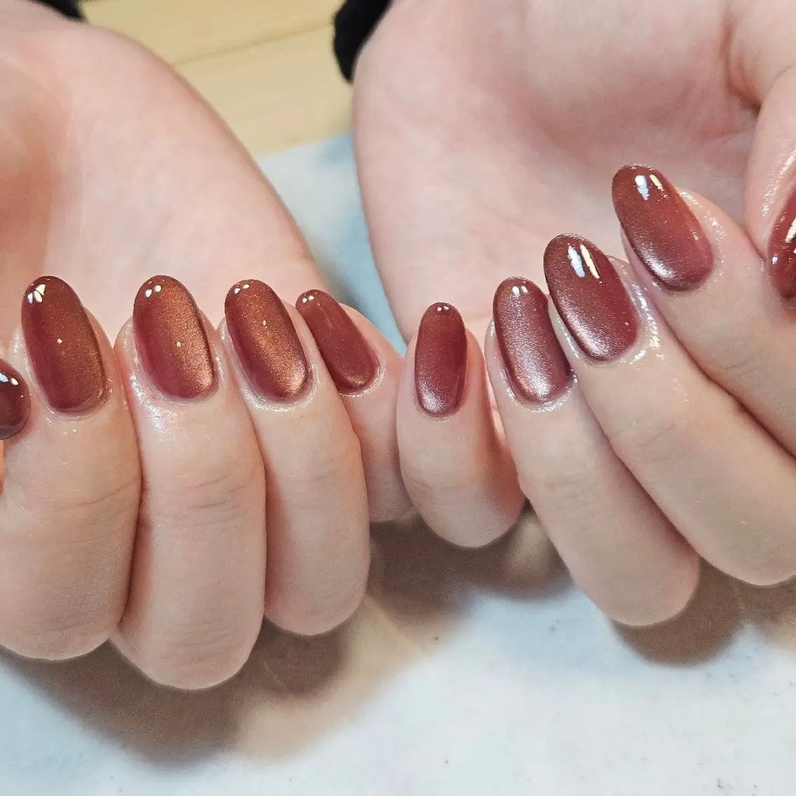 ネイル マグネットネイル ニュアンスネイル 春ネイル ハンドネイル Nailsalon manoのネイルデザイン