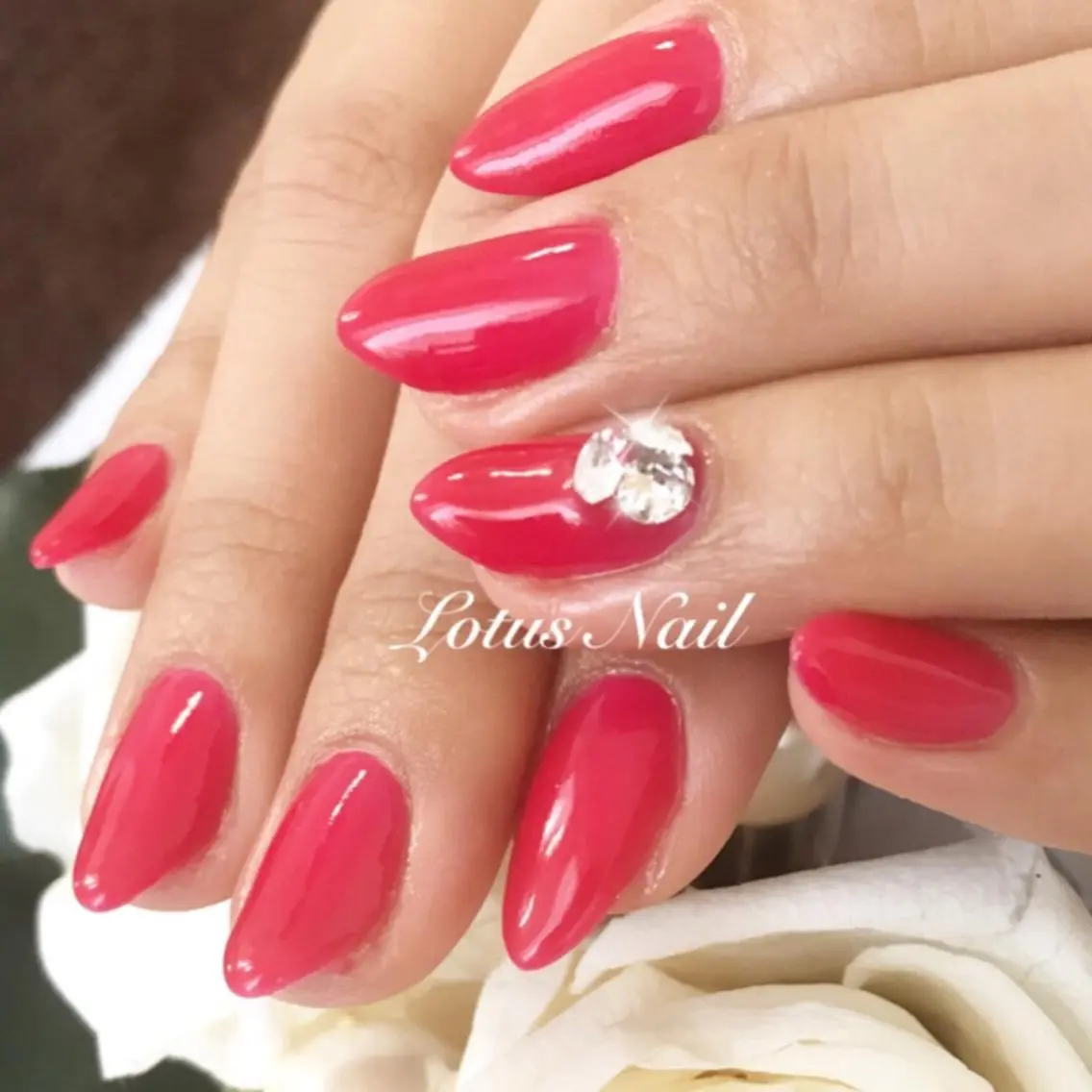 ネイル ワンカラーネイル Lotus Nailのネイルデザイン