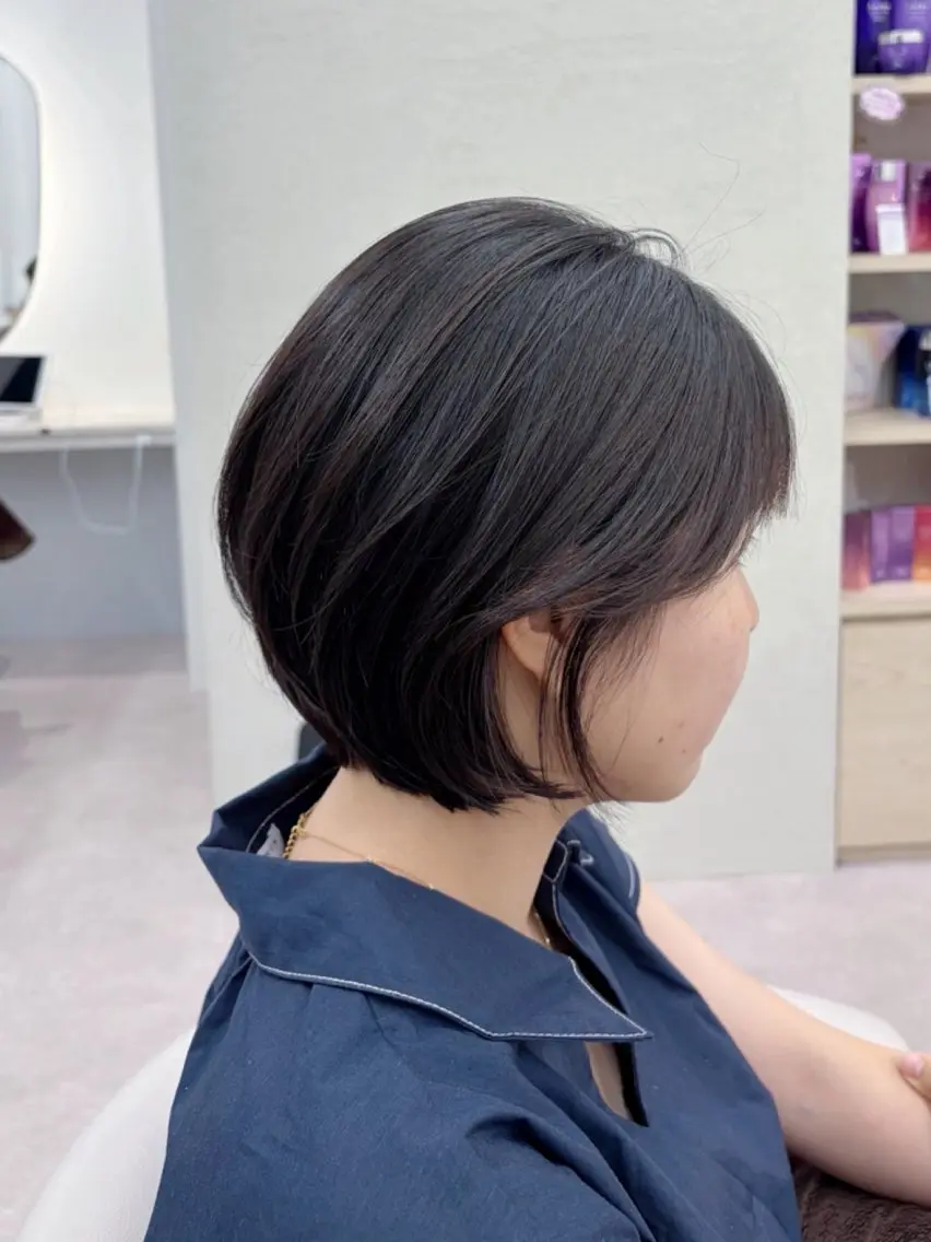ショート ショートボブ ボブ ショートヘア まあるいショートボブ 🐥廣瀬そらのヘアスタイル