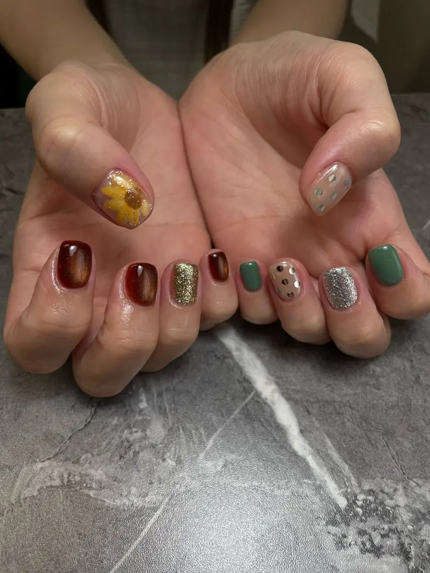 ネイル ハンドネイル nail salon 3🌞越谷のネイルデザイン