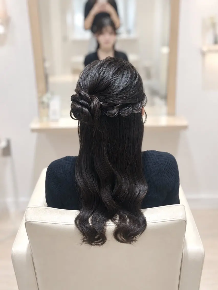 ヘアアレンジ 星夏୨୧ 透明感カラーのヘアスタイル