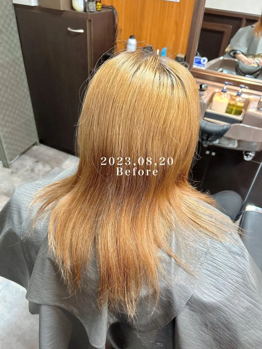 セミロング 深野 茜のヘアスタイル