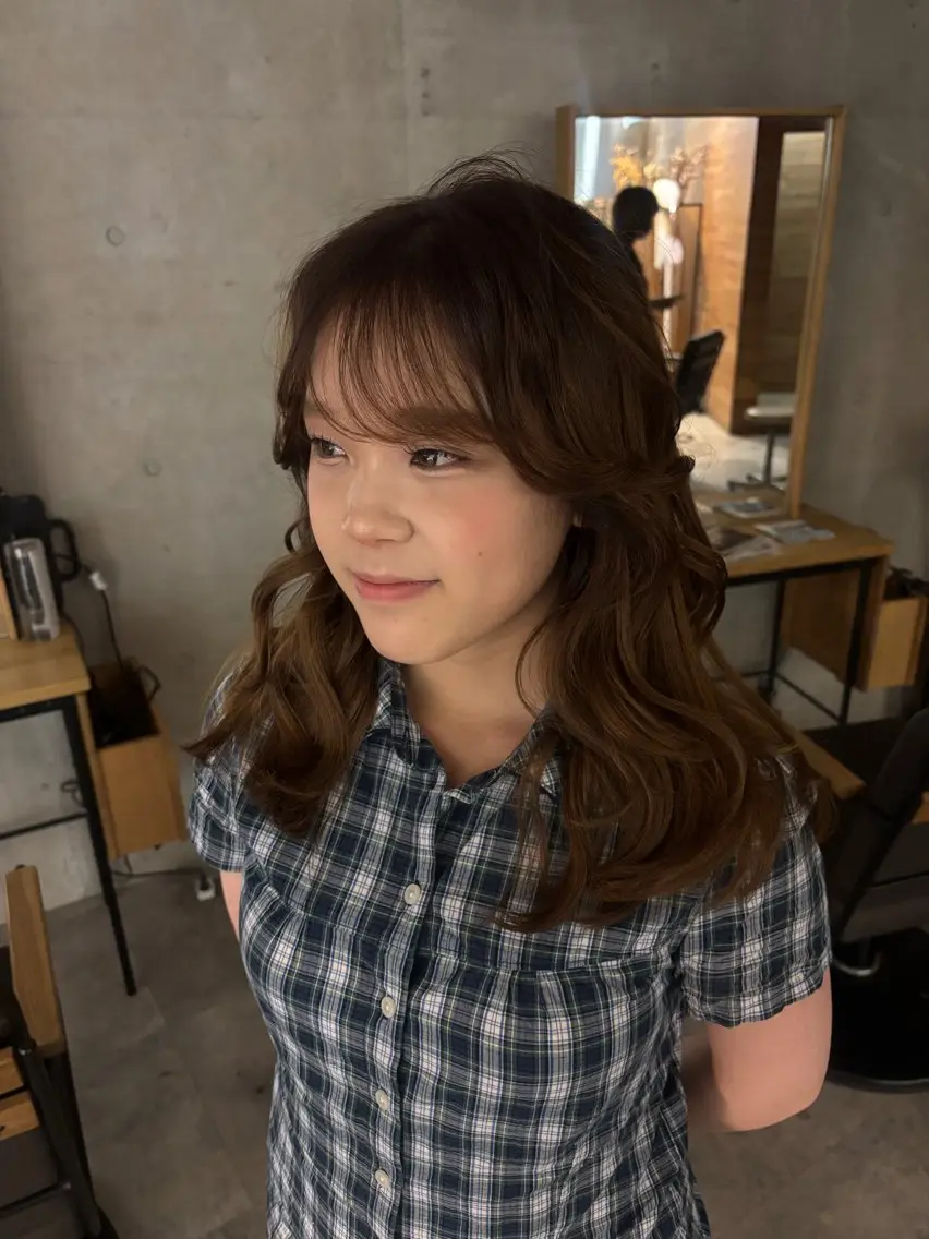 ミディアム カラー momo ⋆𐙚 ̊.のヘアスタイル