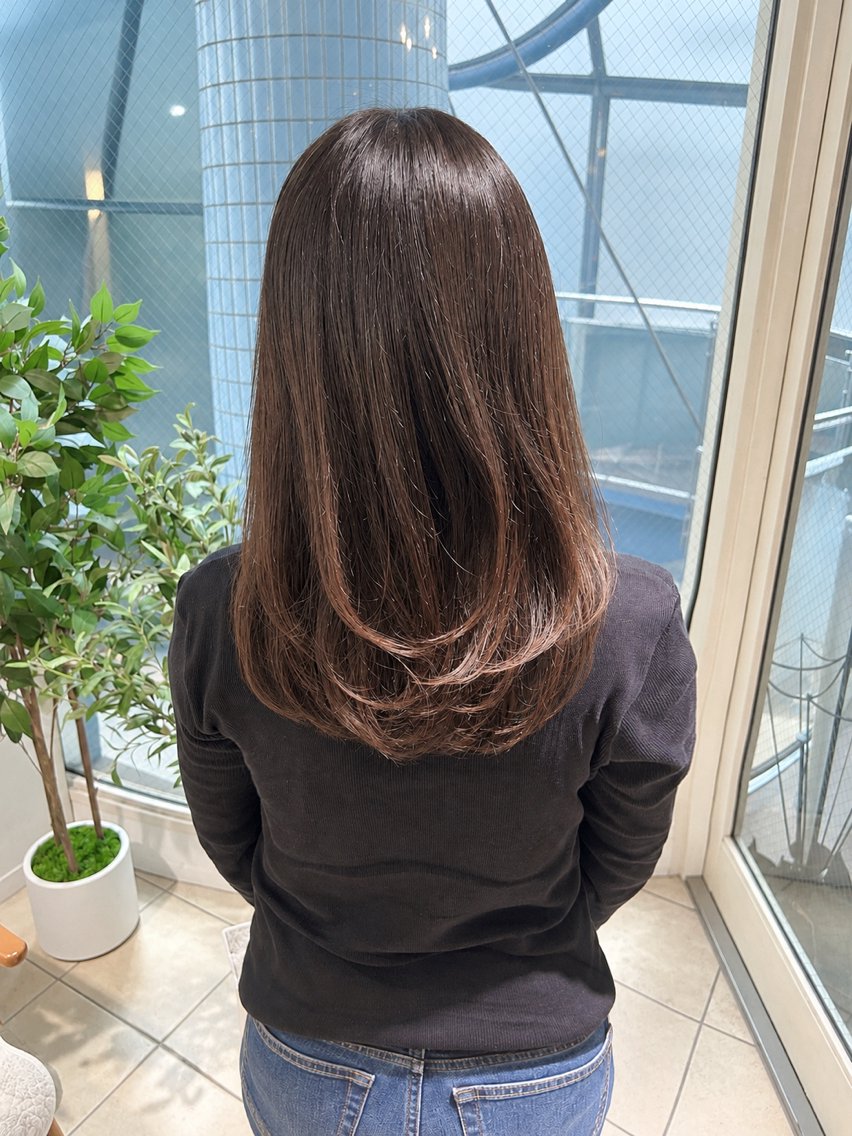 セミロング カット momoha 『モテヘア🍓』のヘアスタイル