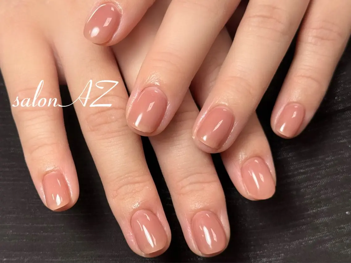ネイル アートネイル 長さ出し フットネイル フレンチネイル ジェルネイル salon AZのネイルデザイン