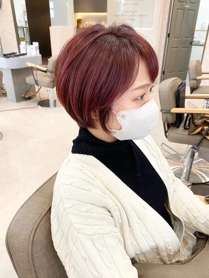 女性ショートカット限定の写真