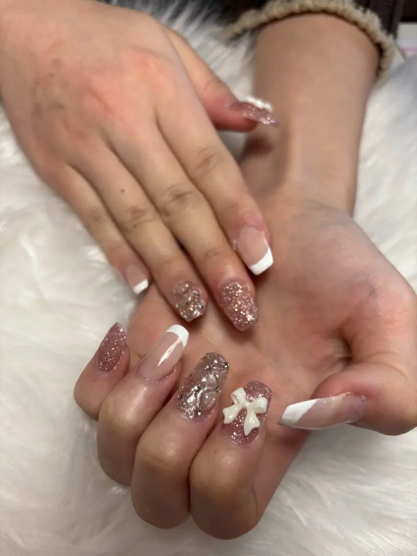 ネイル 長さ出し 持ち込み nailsalon VENUSのネイルデザイン