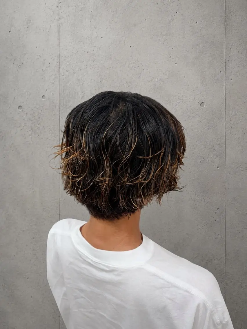 ショート パーマ カット パーマ レイヤー/パーマ 🐼HARUKA🐼のヘアスタイル