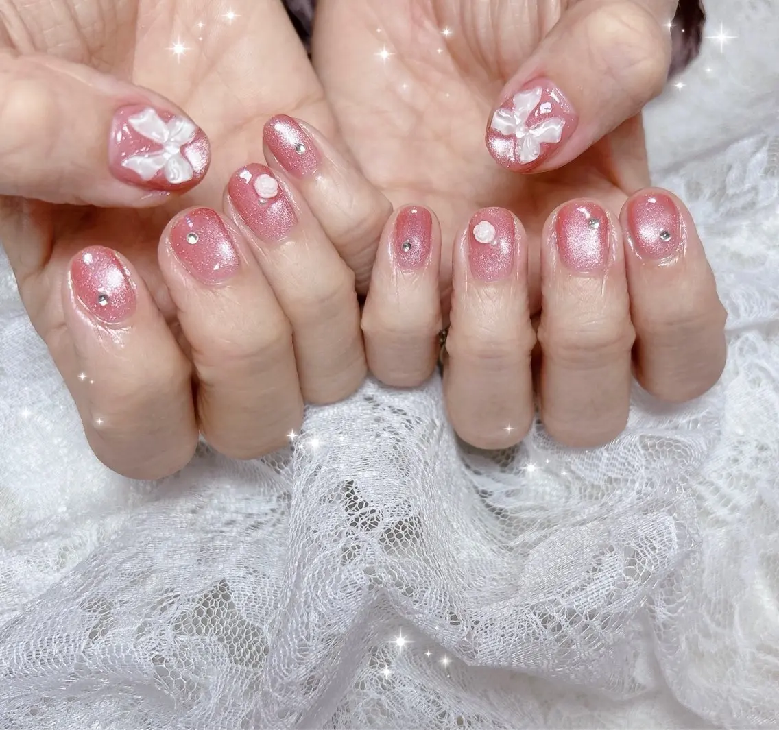 ネイル マグネットネイル ハンドネイル FLARE NAIL フレアネイルのネイルデザイン