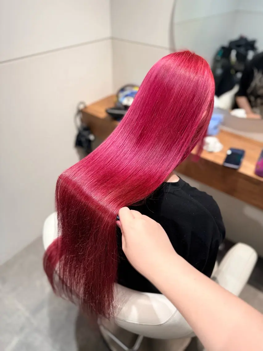 ロング カラー ピンクカラー オタク特化美容師💟 チバコナツのヘアスタイル