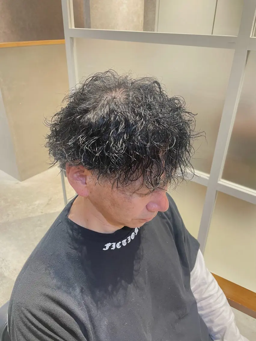 ショート カット メンズパーマ🌟 吉澤慶一郎のヘアスタイル