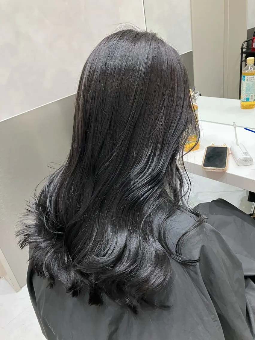 カラー カット ヘアカラー トリートメント 💖ブリーチなし透明 感💖ASAHIのヘアスタイル