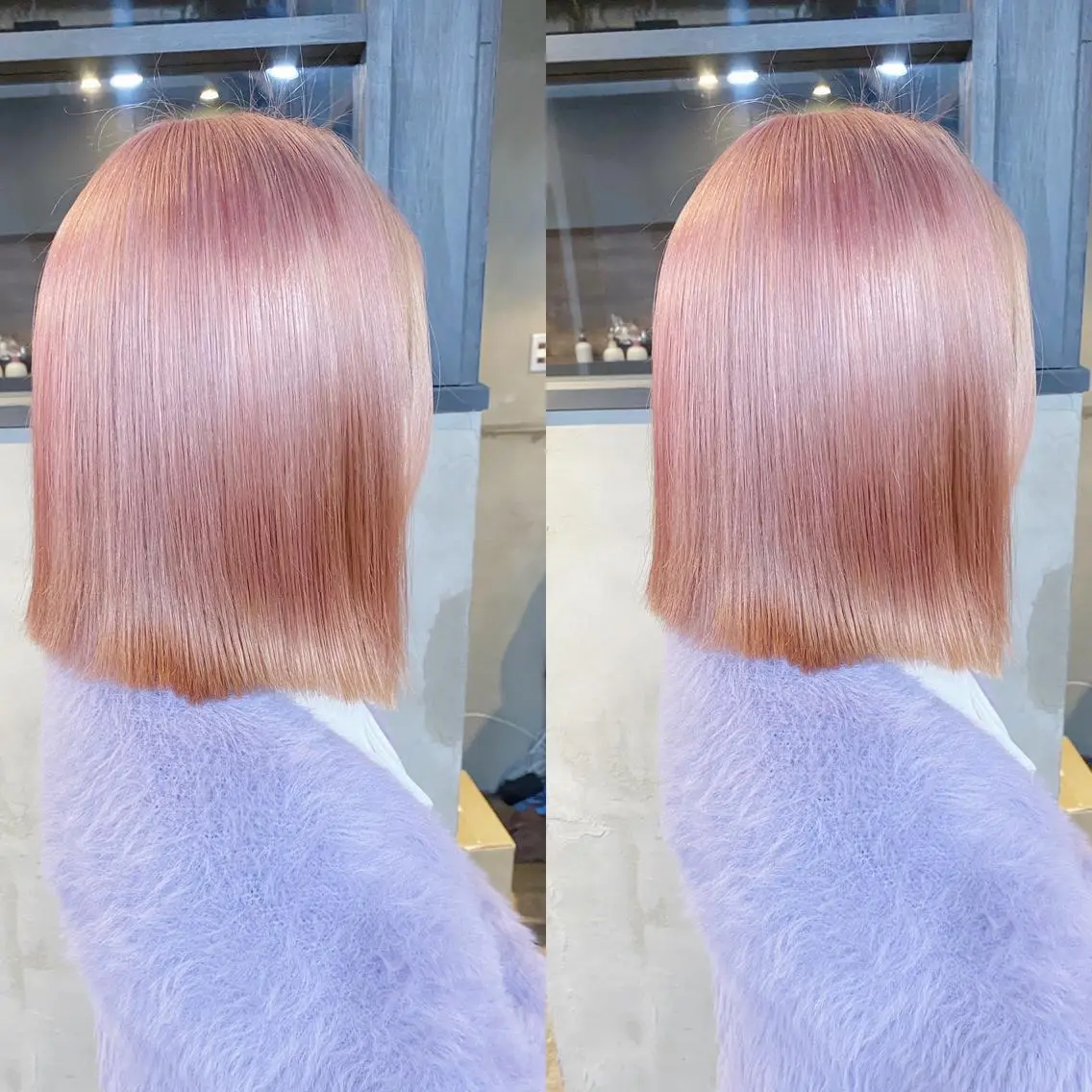 ミディアム カラー ヘアカラー yoriダブルカラー 代表すがわらのヘアスタイル