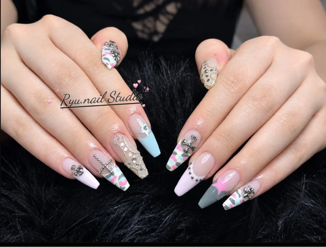 ネイル 韓国ネイル ワンホンネイル ハンドネイル Ryu Nail YukiChanのネイルデザイン
