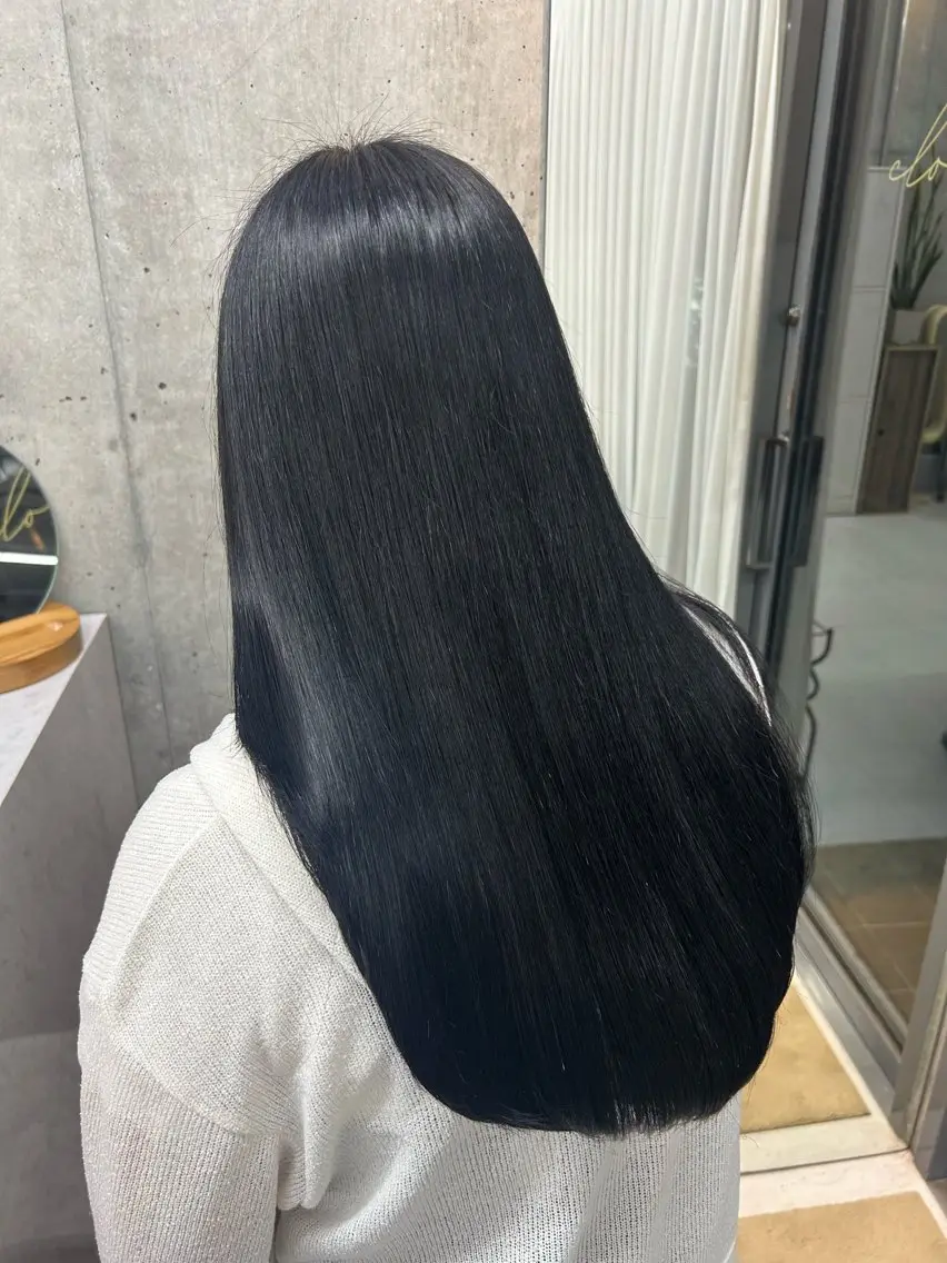 ロング 縮毛矯正 ヘアカラー トリートメント LOE Yuuka/42🩵のヘアスタイル