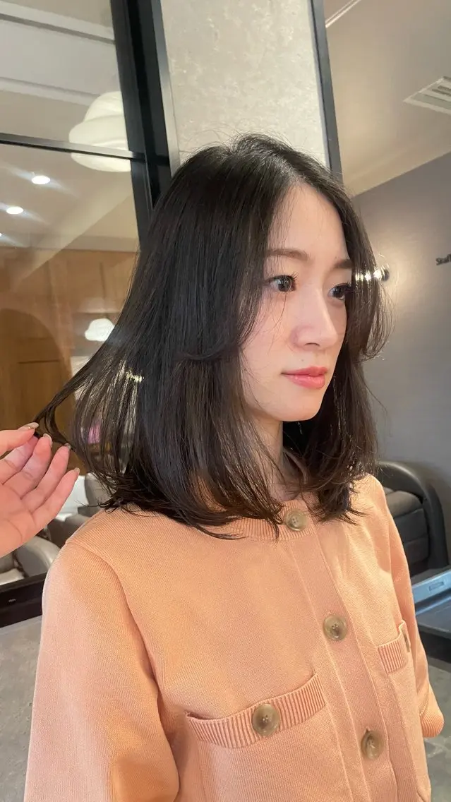 ミディアム 銀座ボブカラーパーマ misakiのヘアスタイル
