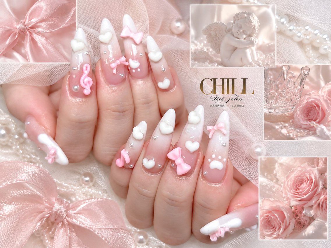 ロング ハンドネイル Nail Salon CHILL栄店💫のネイルデザイン