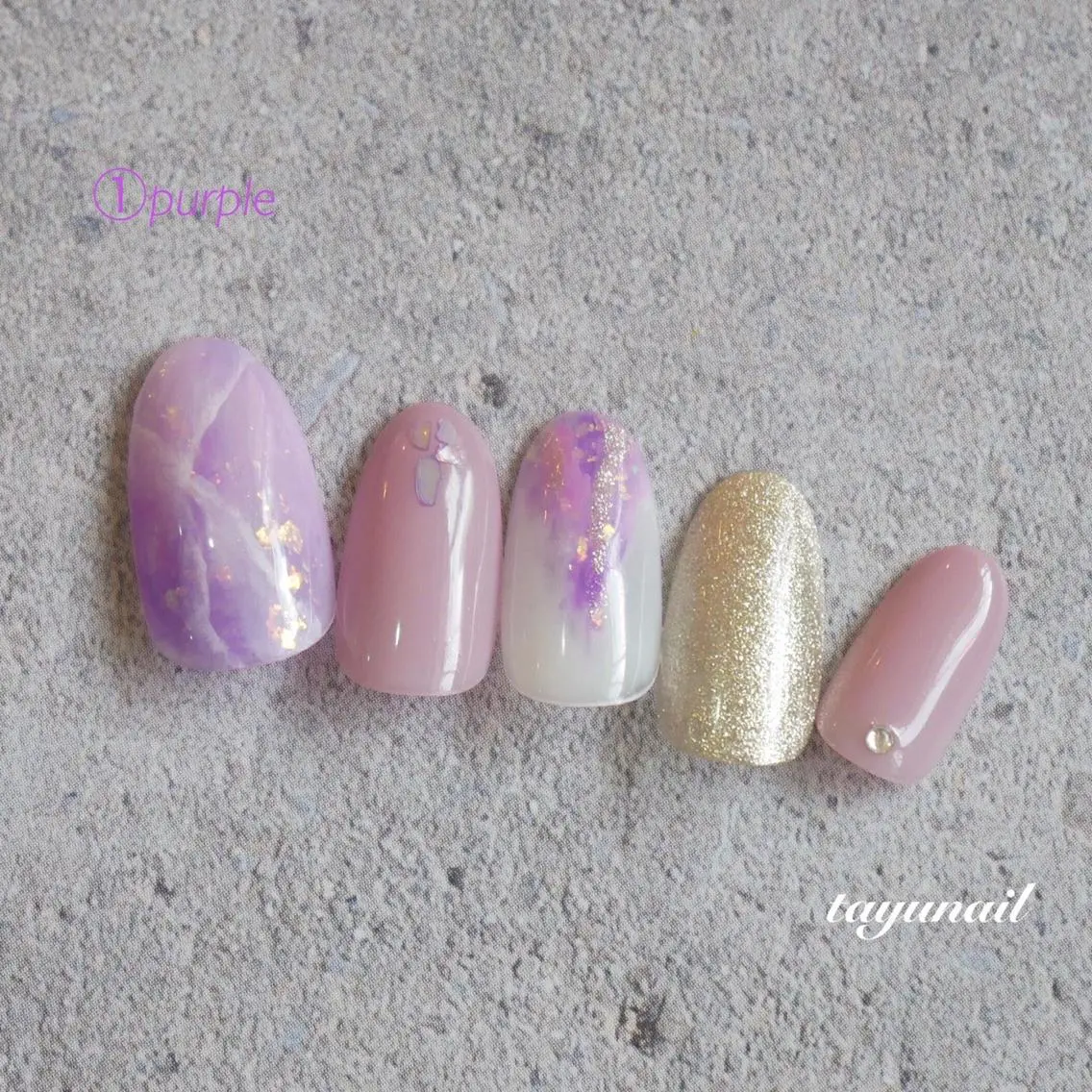 ネイル アートネイル ブルー フットネイル ジェルネイル ニュアンスネイル ネイルサロン 【たゆnail】のネイルデザイン