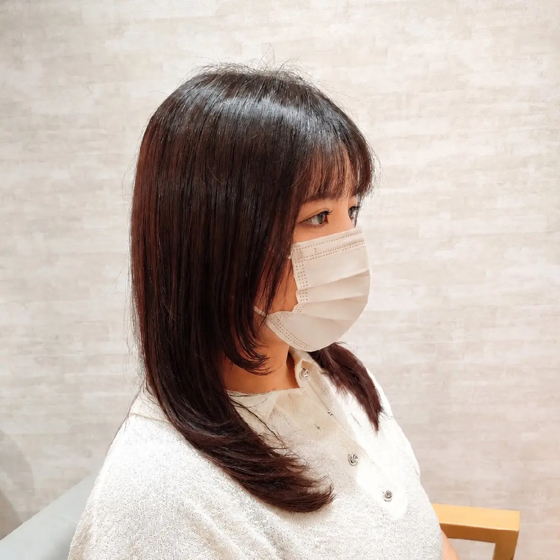 セミロング レイヤーカット/メン ズカット✂︎松澤日菜のヘアスタイル