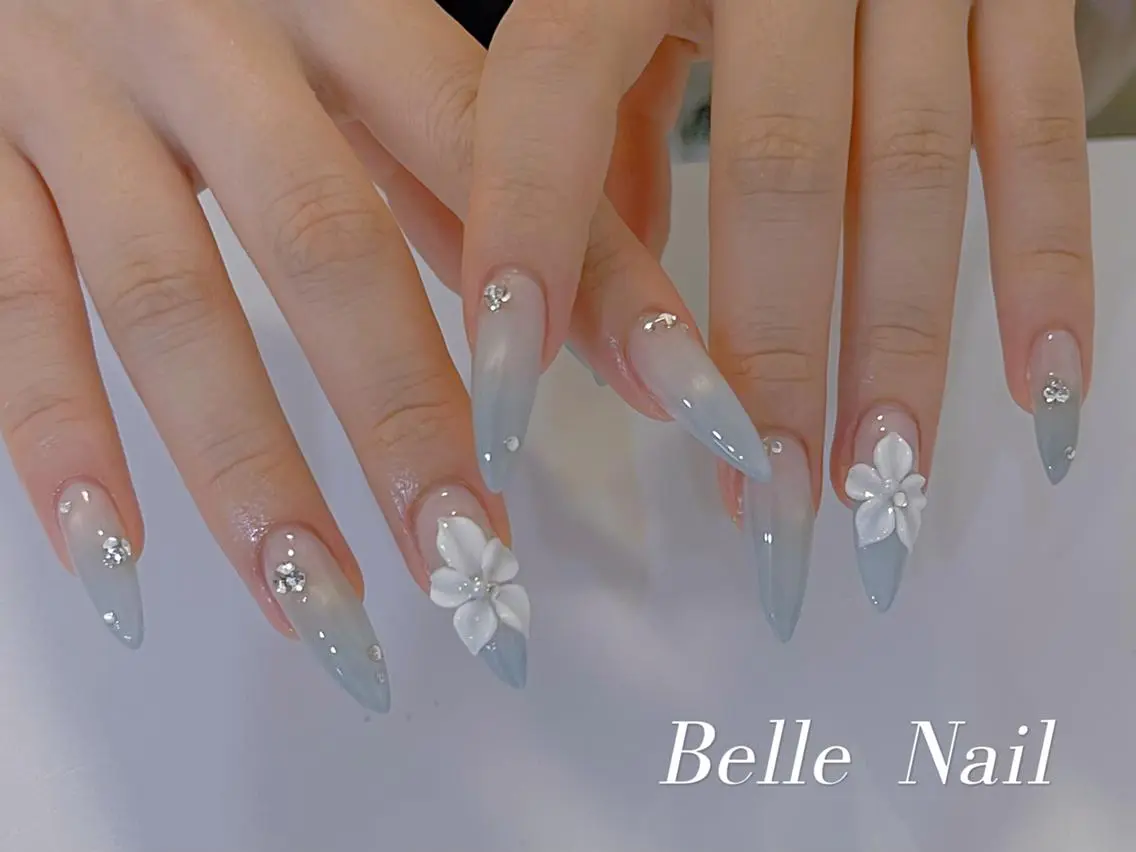 ネイル 長さ出し ジェルネイル 韓国ネイル マグネットネイル 持ち込み Yuu🎀 Belle Nailのネイルデザイン