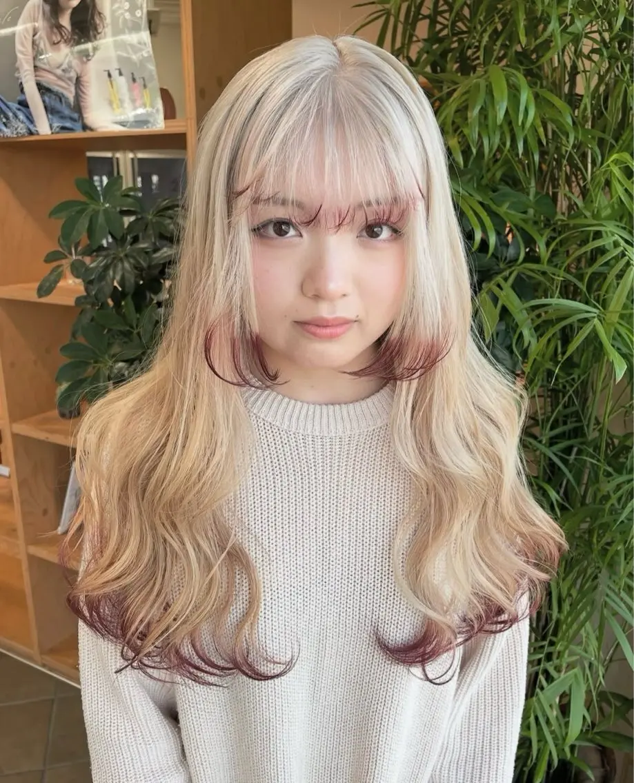 ロング カラー ブリーチ 🦄カラーモデル 募集中🦄ちえみのヘアスタイル