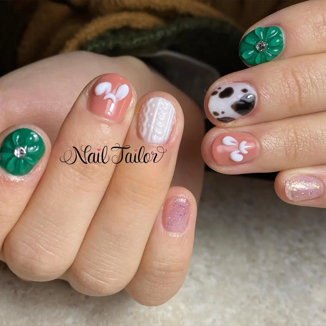 ネイル アートネイル ワンカラーネイル ぷっくりネイル ハンドネイル NailTailor ネイルテイラーのネイルデザイン