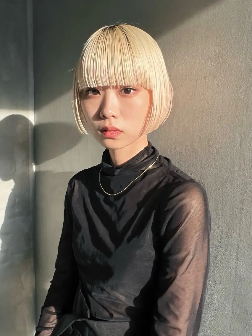 ショート ボブ カット ヘアカラー トリートメント Kaito🐶 /デザイン/レイヤーのヘアスタイル