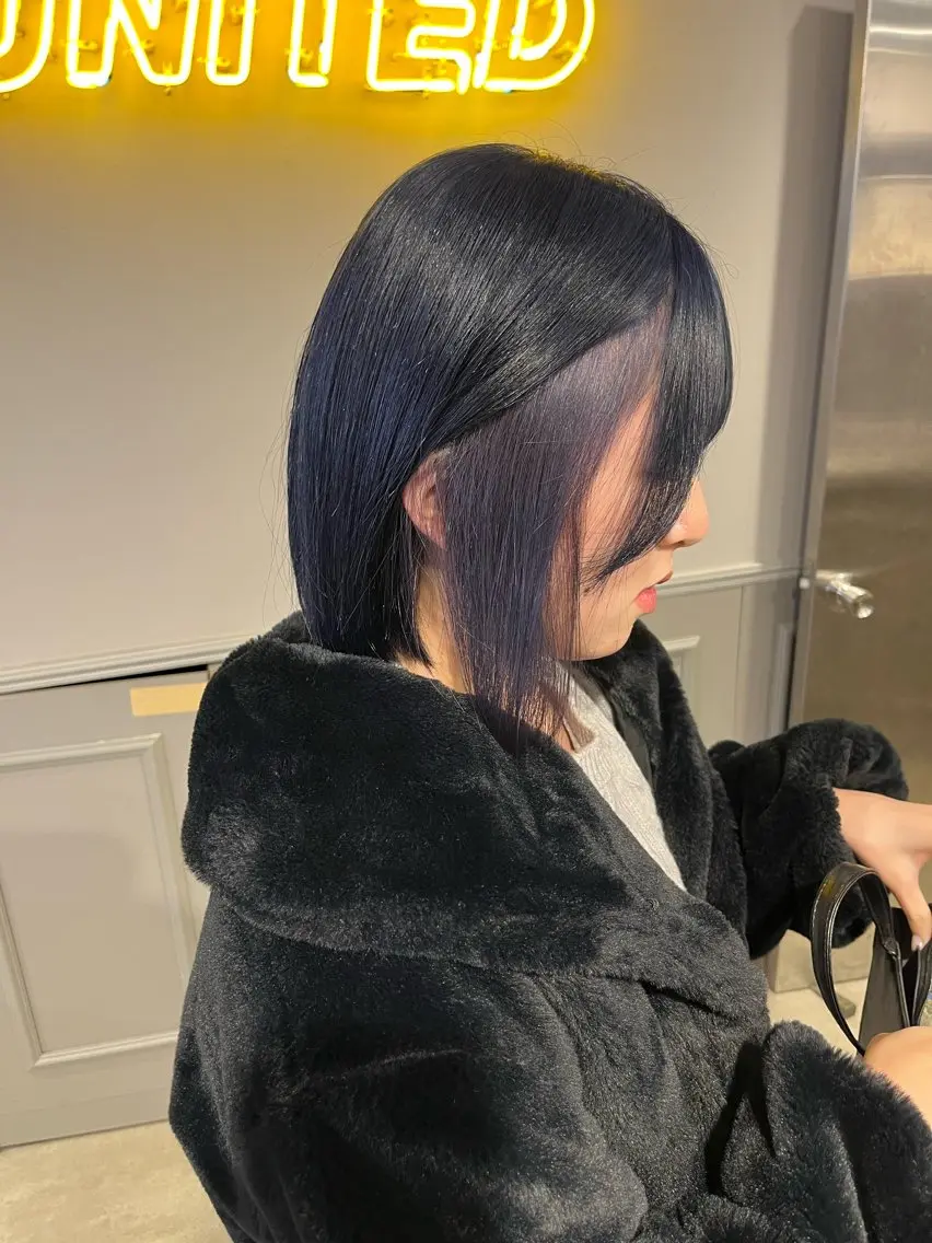 セミロング ヘアカラー トリートメント ヘッドスパ ヘアセット 寒色/ベージュヘア ブリーチありMiOのヘアスタイル