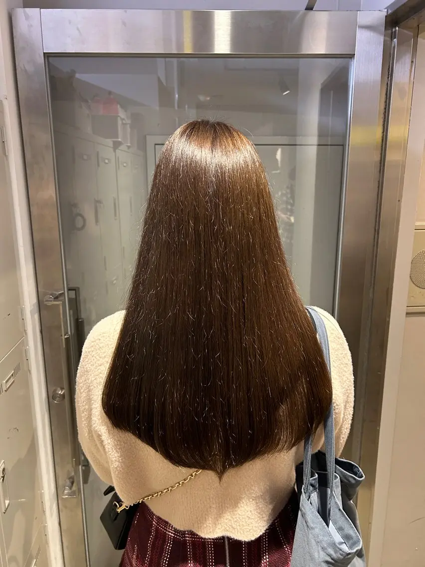 カラー パーマ ヘアアレンジ メンズ 🥯縮毛/レイヤー/ ベージュヘア🥯のヘアスタイル