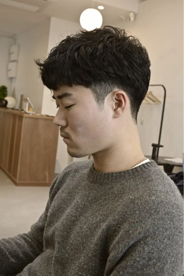 ショート パーマ メンズ 津山幸次郎 大阪福島/メンズのヘアスタイル