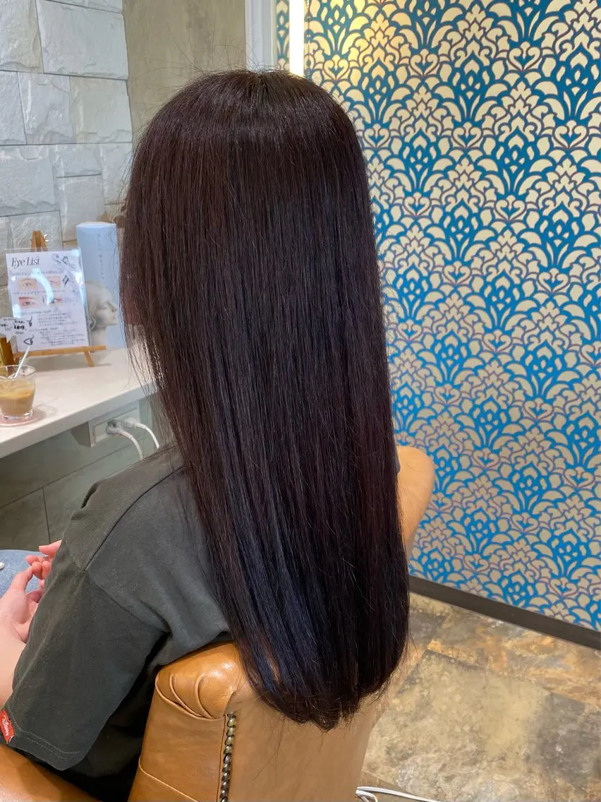 ロング カラー ブリーチ ラベンダーカラー ブリーチなしカラー ピンクカラー ピンクラベンダー Tsuchiya .のヘアスタイル